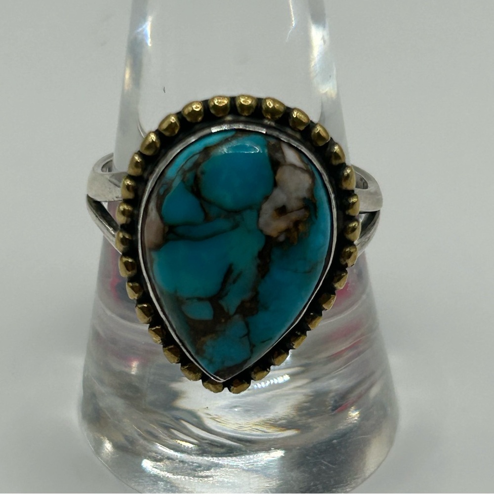 Turquoise and Sterling Silver Ring